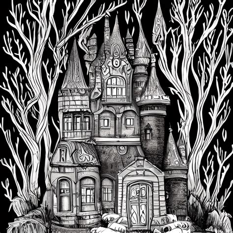 Fairy Castle in the Woods · Creative Fabrica