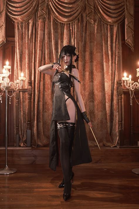 Ero Cosplay Yor Forger Set Aqua 水淼 Yor Forger Porn Pic