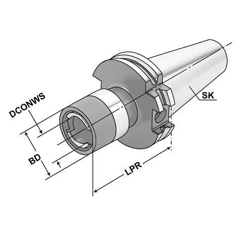 Quick Change Tapping Chuck SK 40 M3 M14 Gr 1 ISO 40 Tapping