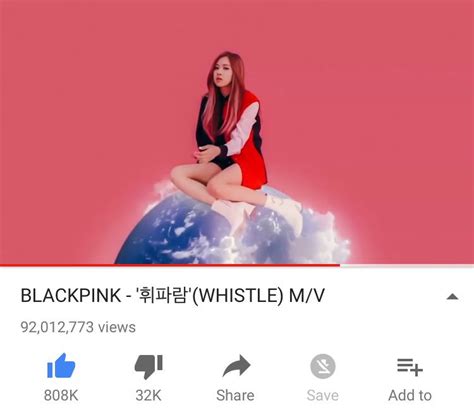 Blackpink Worldwide On Twitter 8m Left To Reach 100m 휘파람 Surpassed 92m Views Blink Lets