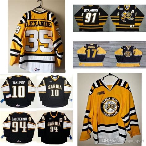 Cheap Customize Ohl Sarnia Sting Jersey 91 Steven Stamkos 10 Nail