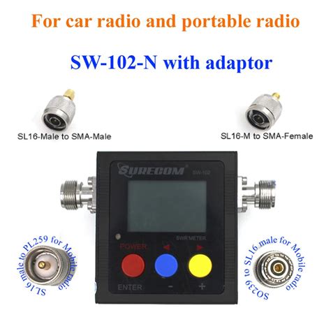 SURECOM SW 102 Medidor De Energia Digital Para R Dio Em Dois Sentidos