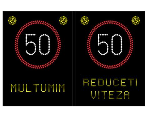 Indicator Limitare Viteza Km H Cu Radar Incorporat Si Mesaje Text