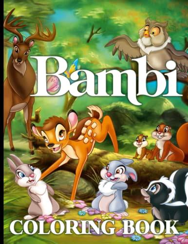 Bambi Coloring Book Excellent Special The Modern Adults Exclusive Illustrations By Kaminaga