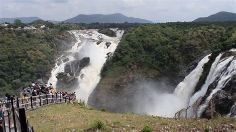 Shivasamudram Falls Gaganachukki Falls Bharachukki Falls Near Bangalore Waterfalls Youtube