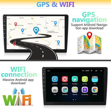 Android Autórádió 9 Hüvelykes 2Din GPS Érintőképernyős Wifi Bluetooth