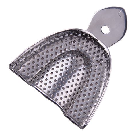 6Pcs Dental Metal Impression Trays Autoclavable Stainless Steel Free