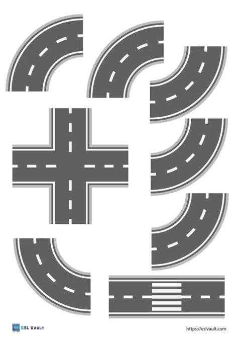 printable roads  pages esl vault worksheets library
