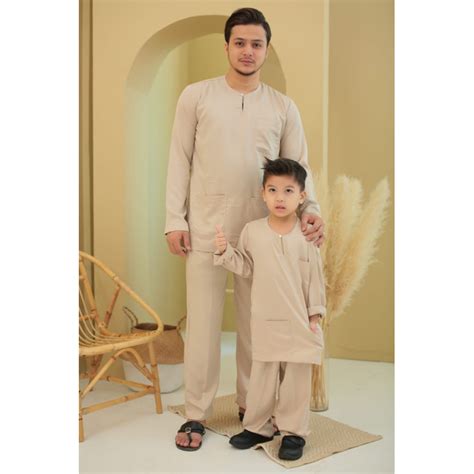 Baju Melayu Sedondon Nude Modern Shopee Malaysia