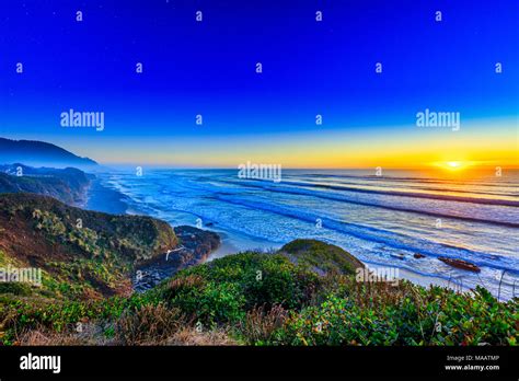 Cape Perpetua On The Oregon Coast Stock Photo Alamy