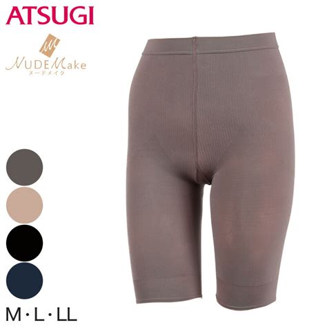 楽天市場アツギ NUDEMake 丸編補正ボトム 分丈ボトム MLL ATSUGI ヌードメイク NUDE Make 補整ボトム 在庫限り下着靴下のすててこねっと