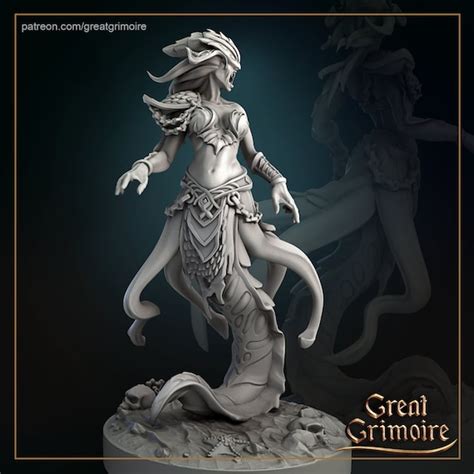 Scylla 32mm Great Grimoire 3d Printed Resin Miniature Etsy