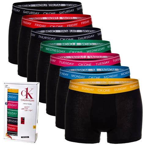 7 Stuks Verpakking Calvin Klein CK One Days Of The Week Trunks Boxer