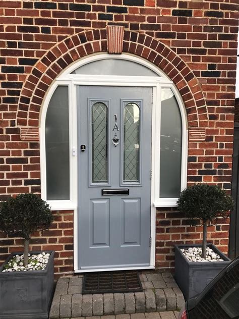 French Grey Solidor Nottingham Composite Front Door House Front