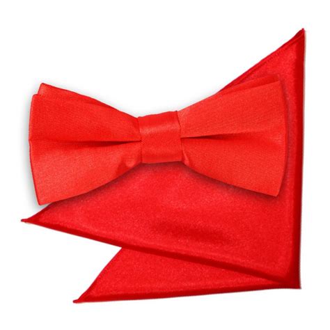 Men S Plain Red Satin Self Tie Bow Tie