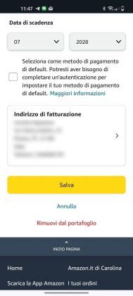 Come Rimuovere Carta Di Credito Da Amazon