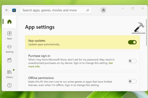 Enable Disable Automatic Updates For Store Apps In Windows 11