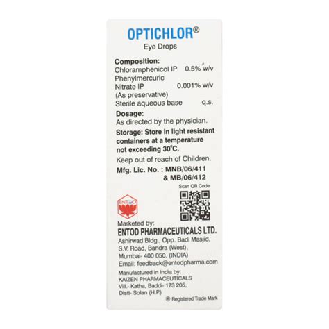 Optichlor Eye Drops 10ml Price Uses Side Effects Netmeds