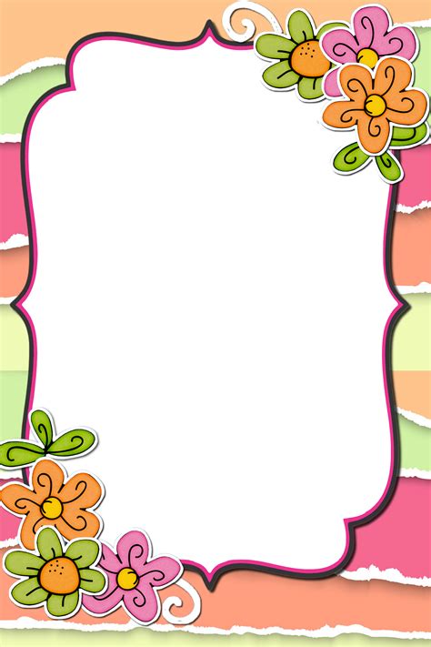 Front Page Design Page Borders Design Frame Border Design Flower