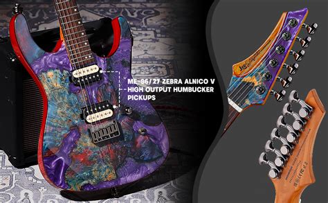 Amazon Leo Jaymz Guitarra eléctrica Monsoon Deluxe Series cabezal