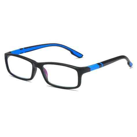 Reading Glasses Men Fashion Sports Anti Blue Light Blocking Reading Eyewear Grey Red Tr90 Frame