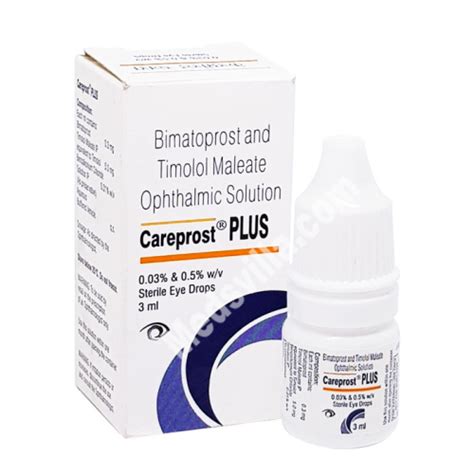 Careprost Plus 3ml Eye Drops Bimatoprost And Timolol Medsvilla