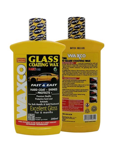 Nano Glass Coating Wax 200ml WAXCO Auto Care