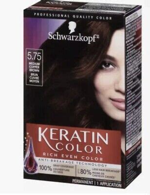 Schwarzkopf Keratin Color Anti Age Hair Color Cream Medium Copper