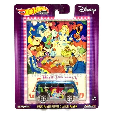 Hot Wheels Premium Pop Culture Series Volkswagen Deluxe Station Wagon Alice In Wonderland