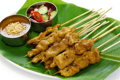 Moo Satay Pork Satay Thai Cuisine Stock Images Image 21912204