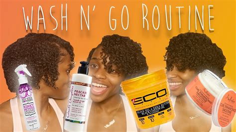 Wash N Go Routine On Natural 3C 4A Hair YouTube