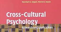 CROSS CULTURAL PSYCHOLOGY Research And Applications Second Edition