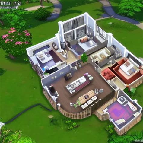 Sims House Floor Plan Stable Diffusion