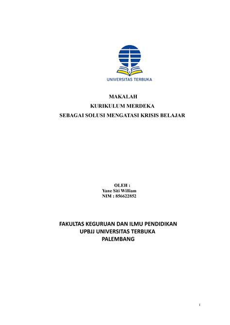 Makalah Kurikulum Merdeka Oke Makalah Kurikulum Merdeka Sebagai