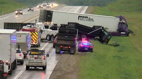 Accident Involving Semi Truck Dump Truck Closes Muskogee Turnpike