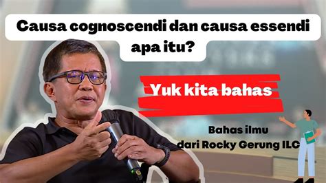 Rocky Gerung ILC Terbaru RKUHP Bahas Ilmu Kausalitas Dari Bung Rocky