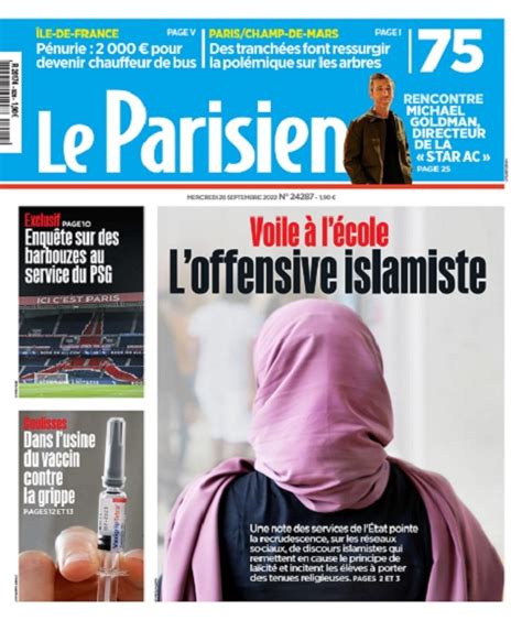 Le Parisien Du Mercredi 28 Septembre 2022 Télécharger Des Magazines