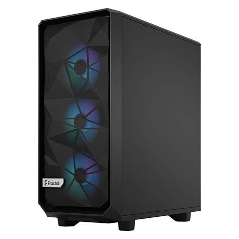 Fractal Design Meshify 2 Compact Lite RGB Black TG Light Tint Mid-Tower ...