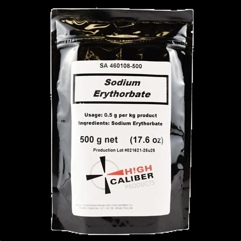 SODIUM ERYTHORBATE (500g/PKG) | High Caliber Products