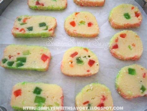 Simply Sweet N Savory Tutti Frutti Cookies