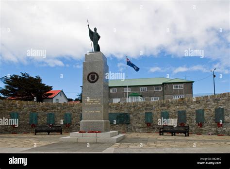 Falklands War Memorial, Port Stanley, Falkland Islands Stock Photo - Alamy