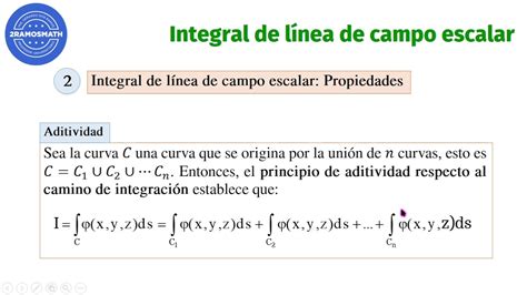 Integral De Línea De Campo Escalar Definición Propiedades Youtube