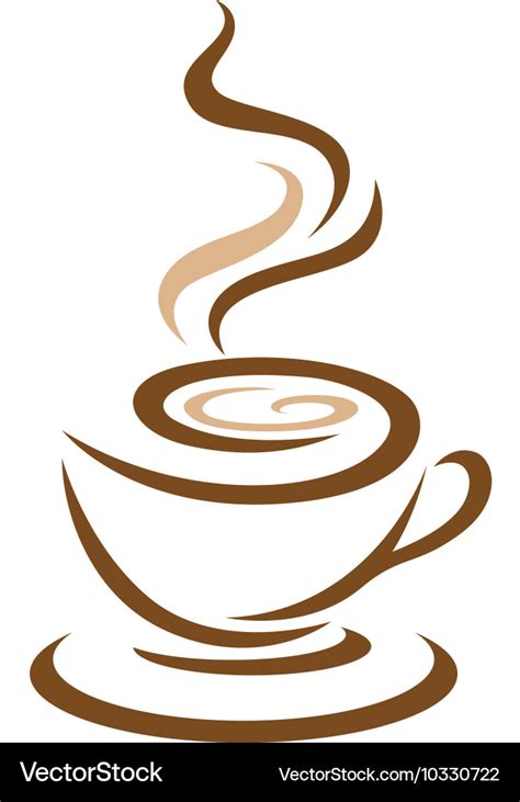 Coffee icon logo template design Royalty Free Vector Image