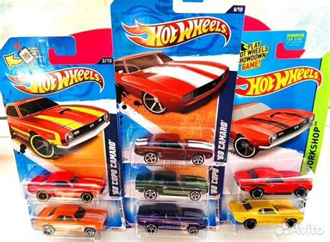Hot Wheels 68 Copo Camaro и 69 Camaro Коллекция купить в Москве Хобби и отдых Авито