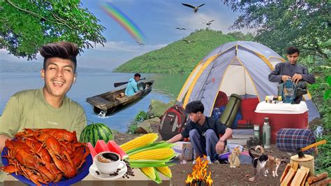 Camping Hujan Deras Di Danau Toba Tidur Di Dalam Tenda Yang Basah