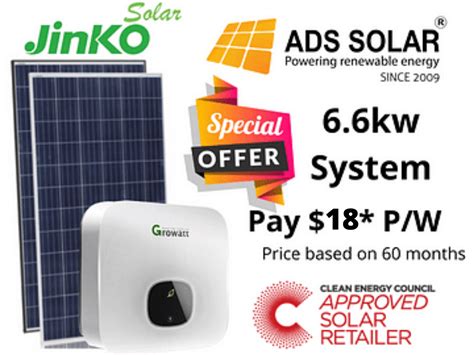 6.6kw Solar System Prices, daily output Queensland