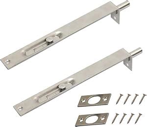 Pair Nuzamas Door Flush Bolt Inch Cm Heavy Duty Stainless