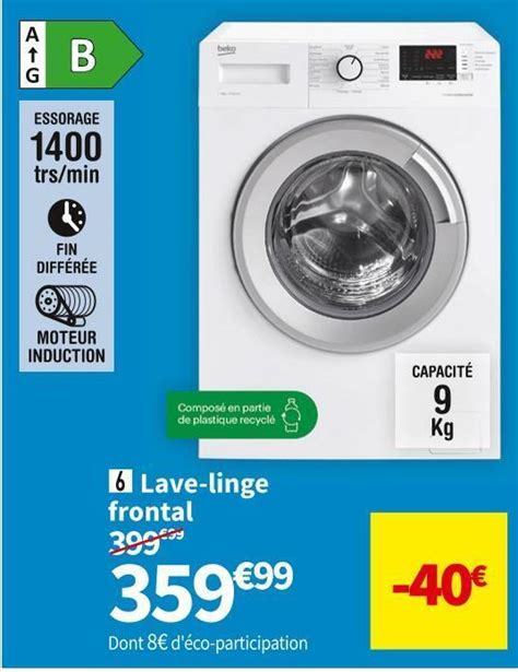 Promo Beko Lave Linge Wtv Bs W Chez Conforama