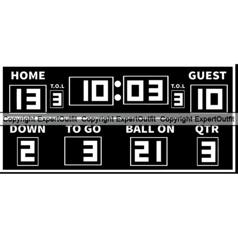 Blank Scoreboard Clipart