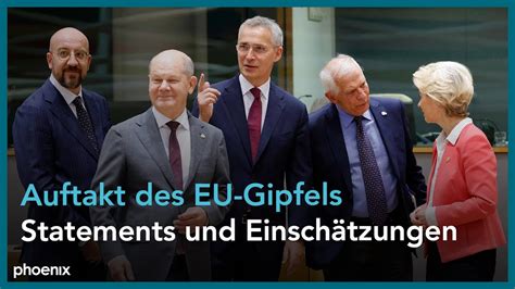 Statements Zum Auftakt Des Eu Gipfels Am Youtube